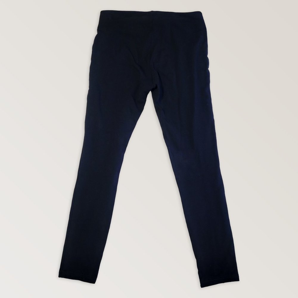 Skinny Stretchy Black Dress Pants, Formal Leggins Pants, Size S - Picture 3 of 8